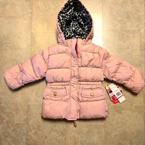 Girl 2T pink platinum winter coat